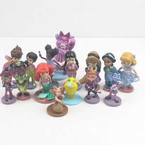 Disney Princess Figurine Lot Girls Ariel Jasmine Cinderella Alice Cake Toppers